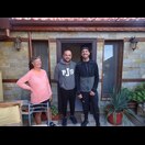 In der Mitte der überaus freundliche Gastgeber, Georgi, der uns in Elchowo eine Nacht auf der Parkbank ersparte